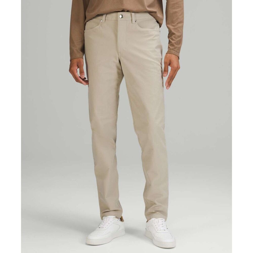 Lululemon ABC Slim-Fit Pant *Utilitech, Raw Linen, Size 34 (35X31)